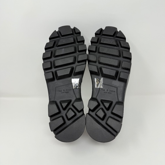 New Rag & Bone Quinn Lug Sole Loafer Burgundy Sz 39.5 - Picture 14 of 14